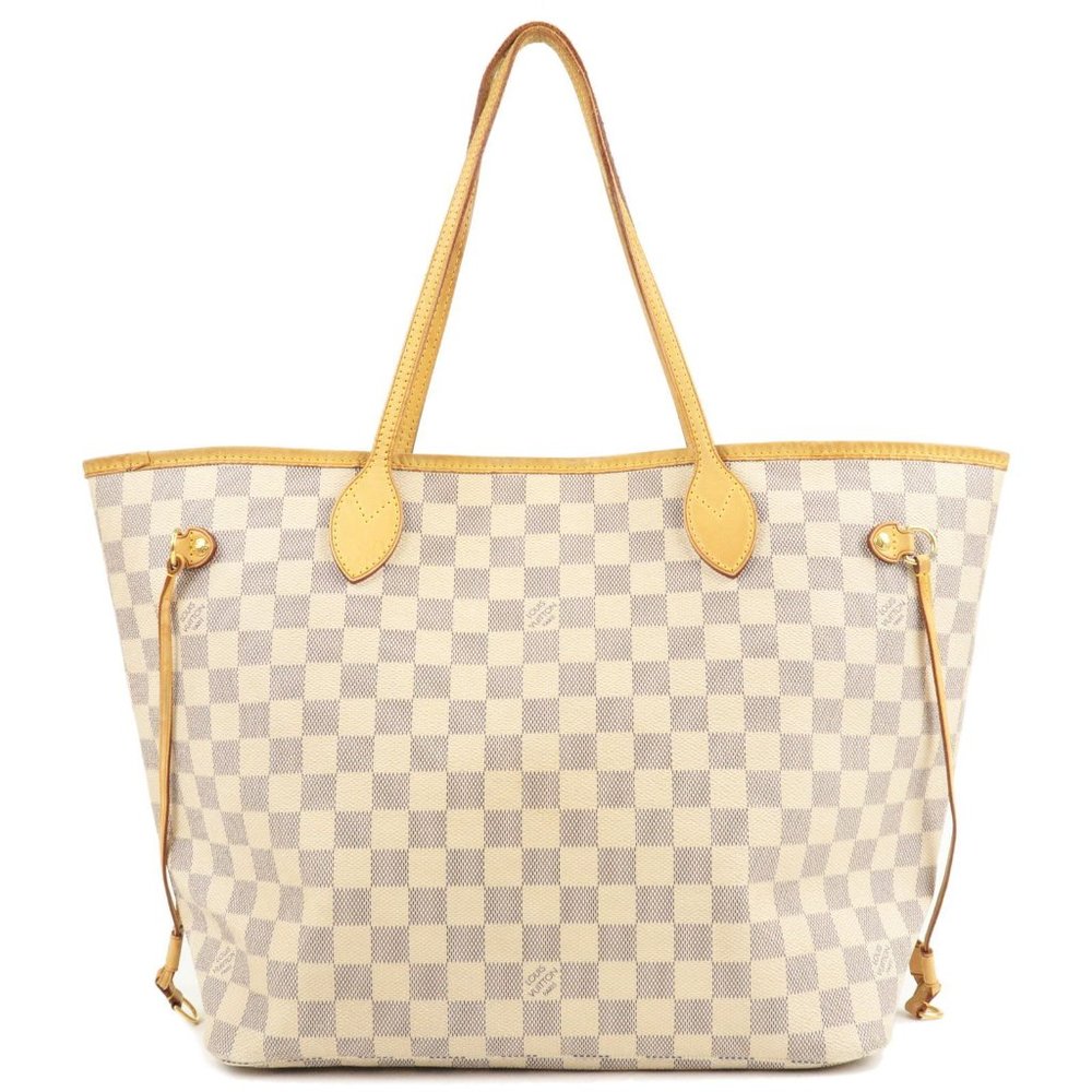 Damier Azur Neverfull MM Tote Bag